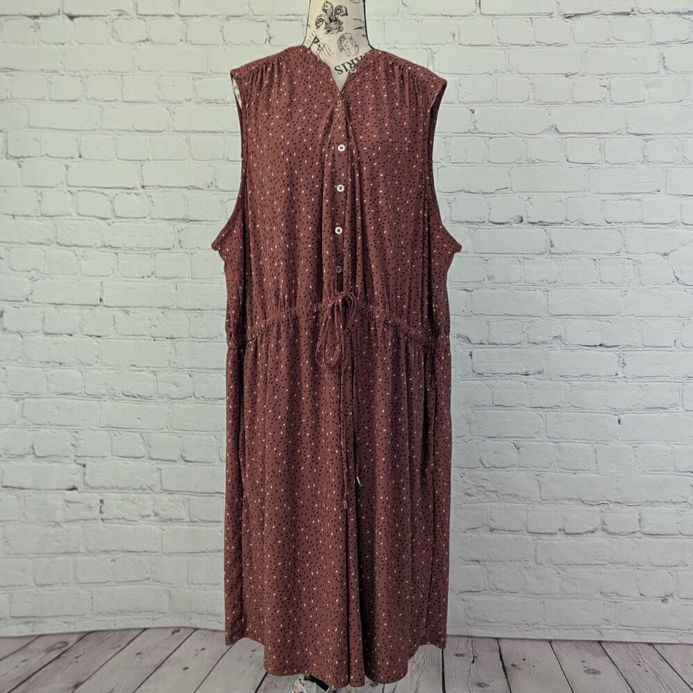 In Every Story Penningtons Sleeveless Dress Brick Red 4X Plus Size NEW - Picture 7 of 8